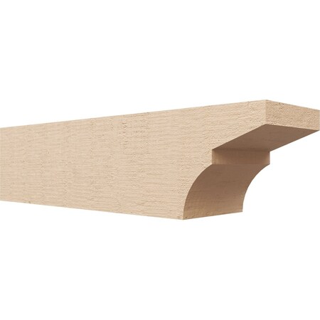 Ekena Millwork 6in. W x 6in. H x 24in. L Monterey Woodgrain TimberThane Rafter Tail, Primed Tan RFTUR06X06X24MONRCPR